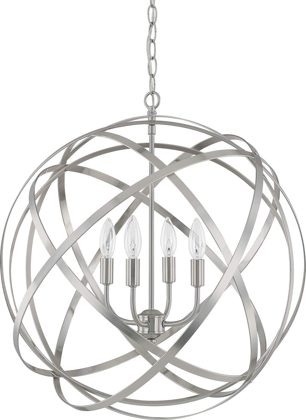 Capital Lighting 4234BN Axis 4 Light Pendant Brushed Nickel