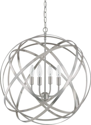 Capital Lighting 4234BN Axis 4 Light Pendant Brushed Nickel