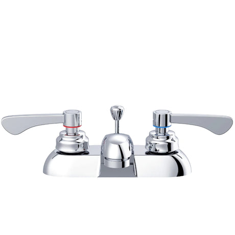 Gerber GC444551 Chrome Commercial Two Handle Centerset Lavatory Faucet W/ Metal POP...