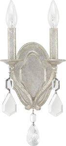 Capital Lighting 1617AS-CR Blakely 2 Light Sconce Antique Silver
