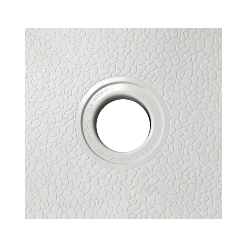 Swanstone SS-3636 36 x 36 Swanstone Alcove Shower Pan with Center Drain in White SF03636MD.010