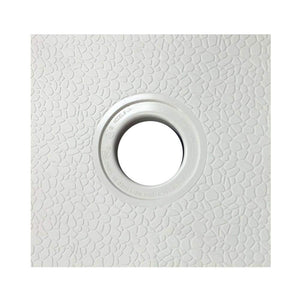 Swanstone SS-3636 36 x 36 Swanstone Alcove Shower Pan with Center Drain in White SF03636MD.010