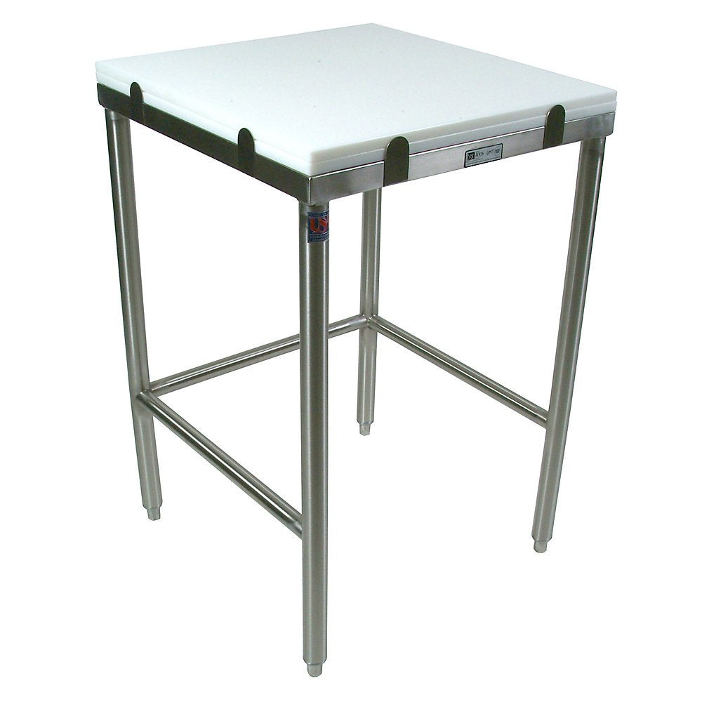 John Boos GMT001 Poly Top Work Table - 24X24"