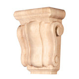 Hardware Resources CORMI-MP 3" W x 1-1/2" D x 4-1/4" H Maple Mini Scrolled Corbel