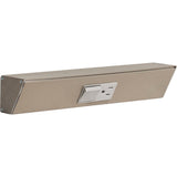 Task Lighting TRS12-1G-SN 12" TR Switch Series Angle Power Strip, Single Switch, Satin Nickel Finish, Grey Switch and Receptacles