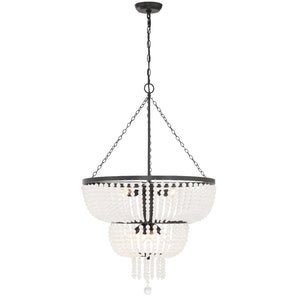 Rylee 8 Light Antique Gold Chandelier 610-GA