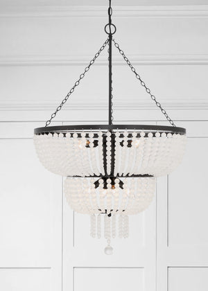 Rylee 8 Light Antique Gold Chandelier 610-GA