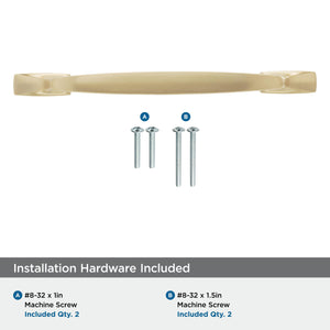 Amerock Cabinet Pull Champagne Bronze 6-5/16 inch (160 mm) Center to Center Highland Ridge 1 Pack Drawer Pull Drawer Handle Cabinet Hardware