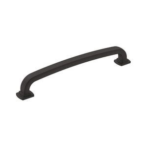 Amerock Cabinet Pull Matte Black 6-5/16 inch (160 mm) Center-to-Center Surpass 1 Pack Drawer Pull Cabinet Handle Cabinet Hardware