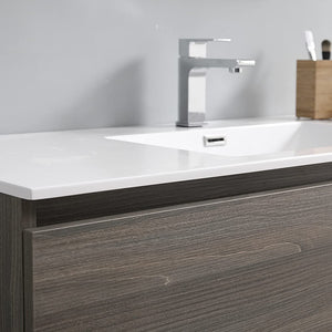 Fresca FVN9348RW Fresca Lazzaro 48" Rosewood Free Standing Modern Bathroom Vanity w/ Medicine Cabinet