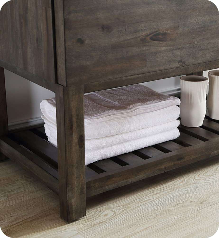 Fresca FCB3136ACA-FS Fresca Formosa 35" Floor Standing Open Bottom Modern Bathroom Cabinet