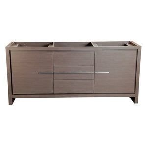 Fresca FCB8172GO Fresca Allier 72" Gray Oak Modern Double Sink Bathroom Cabinet