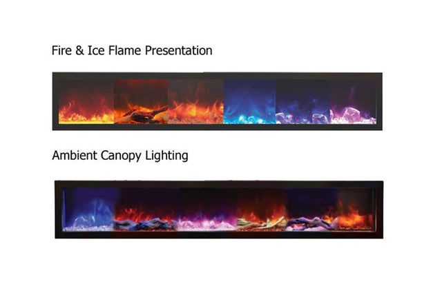 Amantii FS-26-922 26" WiFi Enabled Smart Electric Freestanding Fireplace, Featuring a Multi Function Remote, Multi Flame Speeds and a 10 Piece Birch Log Set