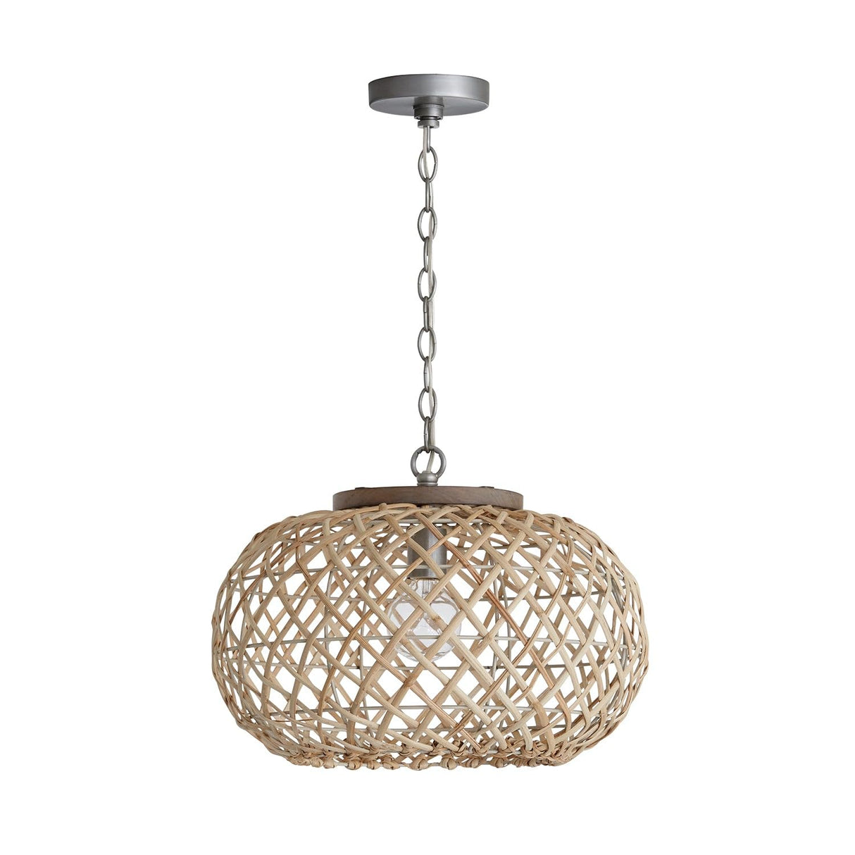 Capital Lighting 340811GK Rainey 1 Light Pendant Grey Wash and Antique Nickel