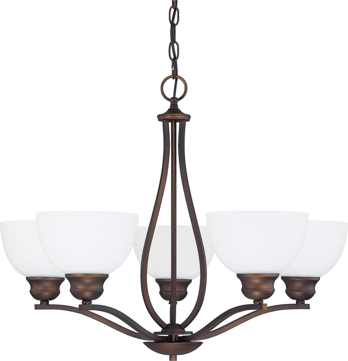 Capital Lighting 4035BB-212 Stanton 5 Light Chandelier Burnished Bronze