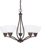 Capital Lighting 4035BB-212 Stanton 5 Light Chandelier Burnished Bronze