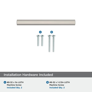 Amerock BP37365G10 Satin Nickel Cabinet Pull 3 in (76 mm) Center-to-Center Cabinet Handle Caliber Drawer Pull Kitchen Cabinet Handle Furniture Hardware