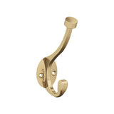 Amerock H55465CZ Adare Double Prong Decorative Wall Hook Champagne Bronze Hook for Coats, Hats, Backpacks, Bags Hooks for Bathroom, Bedroom, Closet, Entryway, Laundry Room, Office