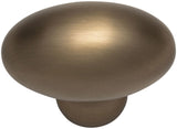 Jeffrey Alexander 3991ORB 1-9/16" Overall Length Dark Bronze Football Lyon Cabinet Knob