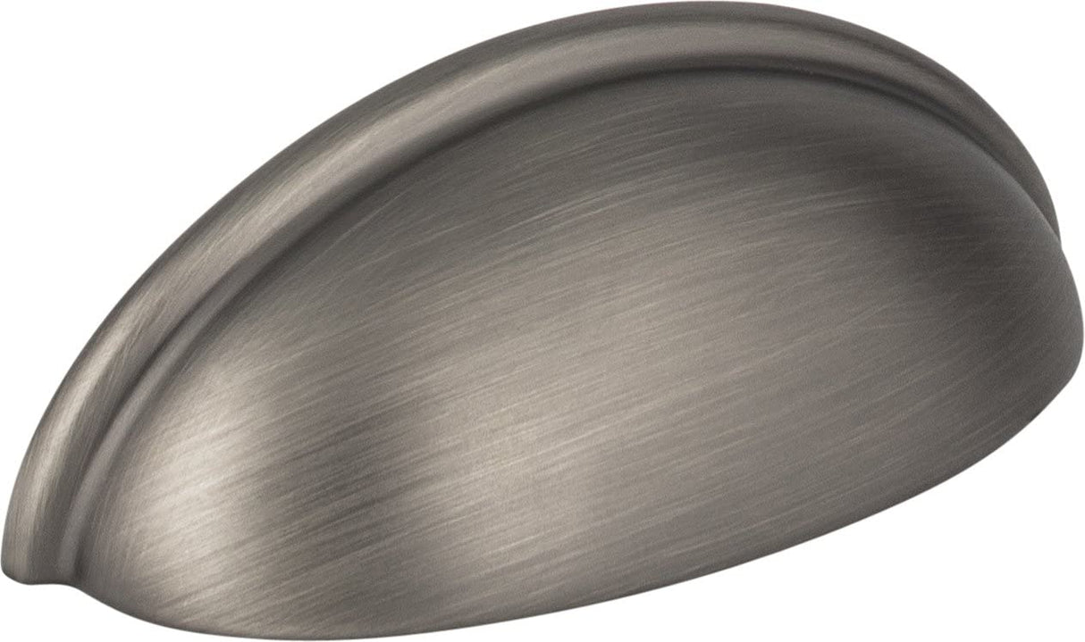 Elements 2981BNBDL 3" Center-to-Center Brushed Pewter Florence Cabinet Cup Pull