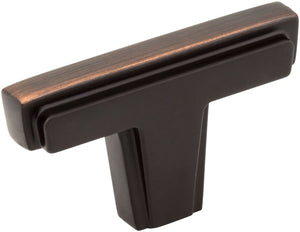 Jeffrey Alexander 259DBAC 2" Brushed Oil Rubbed Bronze Lexa Cabinet "T" Knob