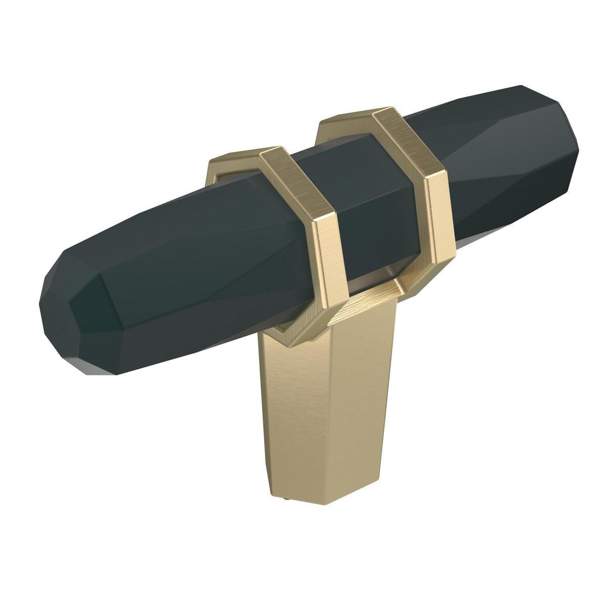 Amerock Cabinet Knob Black Bronze/Golden Champagne 2-1/2 inch (64 mm) Length London 1 Pack Drawer Knob Cabinet Hardware