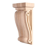 Hardware Resources COR17-1MP 4-1/2" W x 3" D x 10" H Hard Maple Neo Gothic Corbel