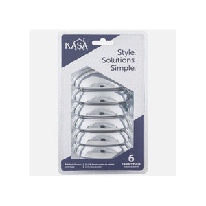 KasaWare K3833PC-6 3-11/16" Overall Length Cup Pull, 6-pack