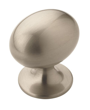 Amerock Cabinet Knob Satin Nickel 1-3/8 inch (35 mm) Length Everyday Heritage 10 Pack Drawer Knob Cabinet Hardware