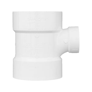 CHARLOTTE PIPE 2 x 1 1/2 x 1 1/2 DWVSANITARYTEE REDUC DWV (DRAIN, WASTE AND VENT) (1 Unit Piece)
