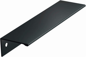 Amerock Cabinet Pull Matte Black 5-1/16 inch (128 mm) Center to Center Edge Pull 1 Pack Drawer Pull Drawer Handle Cabinet Hardware