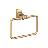 Amerock BH36052CZ Champagne Bronze Towel Ring 5-1/4 in (133 mm) Length Towel Holder Davenport Hand Towel Holder for Bathroom Wall Small Kitchen Towel Holder Bath Accessories