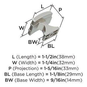 Amerock Cabinet Knob Satin Nickel 1-1/2 inch (38 mm) Length Davenport 1 Pack Drawer Knob Cabinet Hardware