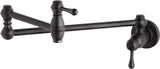 Gerber D205057BS Satin Black Opulence Wall Mount Pot Filler