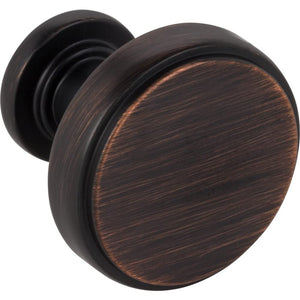 Jeffrey Alexander 171DBAC 1-1/4" Diameter Brushed Oil Rubbed Bronze Richard Cabinet Knob