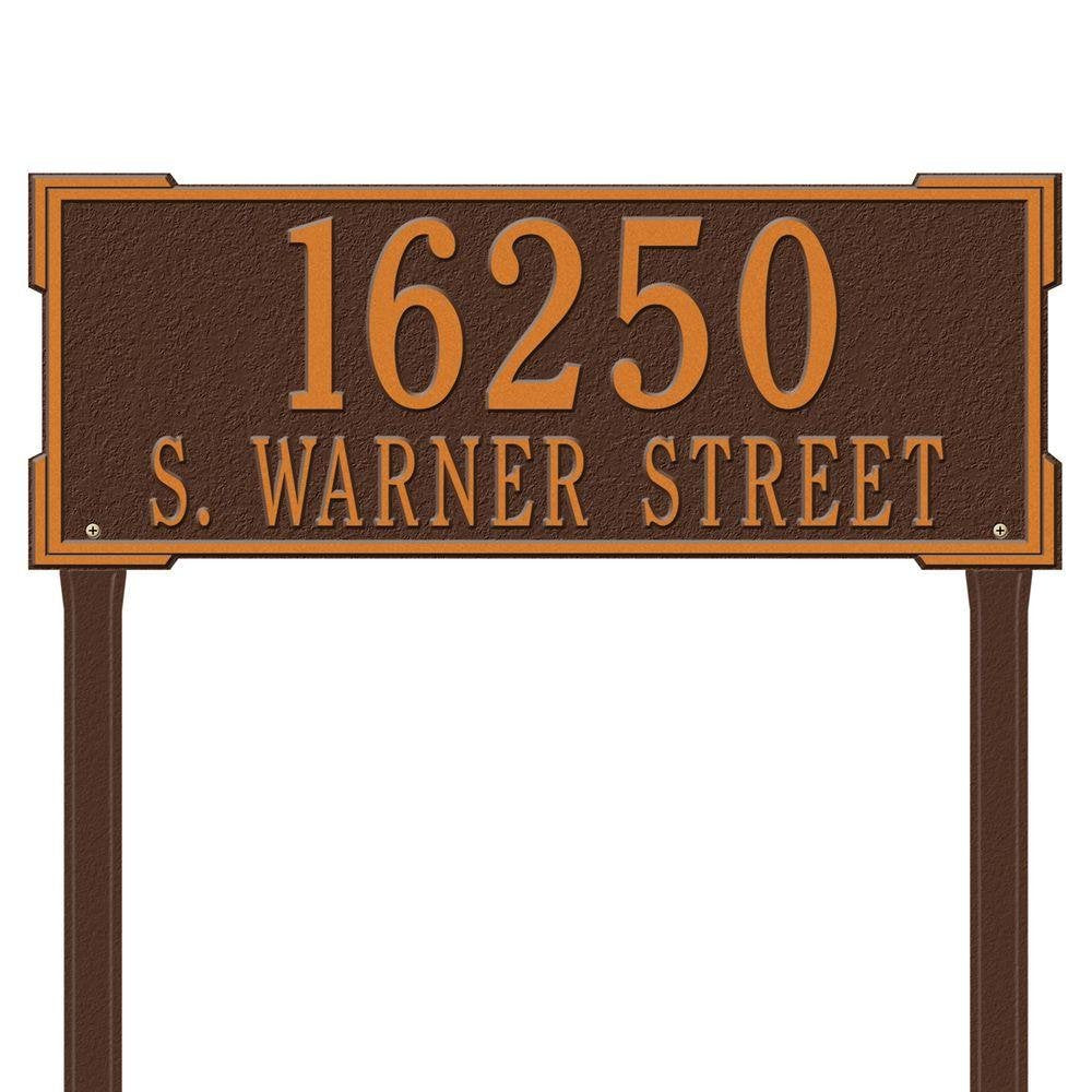 Whitehall 1122AC - Personalized Roanoke Plaque - Estate -Lawn - 2 Line