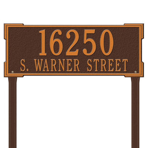Whitehall 1122AC - Personalized Roanoke Plaque - Estate -Lawn - 2 Line