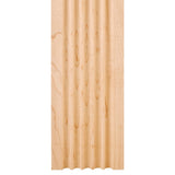 Hardware Resources FLT3HMP 5/8" D x 3-1/2" H Hard Maple Fluted Moulding