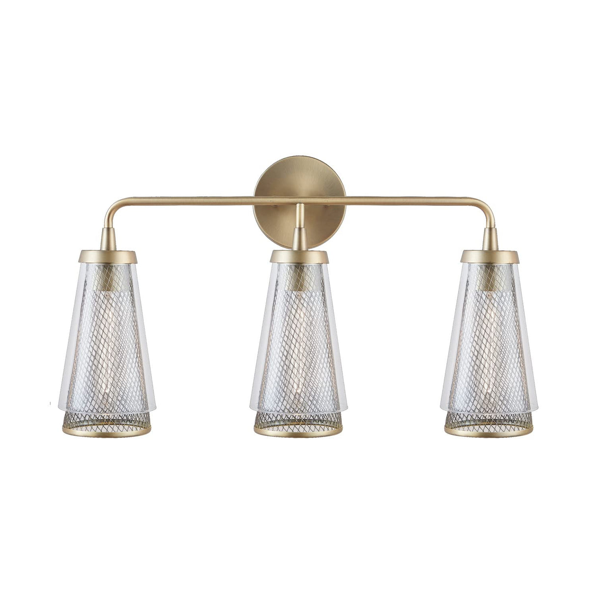 Capital Lighting 132331AD Abbott 3 Light Vanity Aged Brass