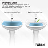 Archer® Undermount bathroom sink, White