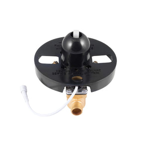PULSE ShowerSpas 3002-RIV-PB-CH Tru-Temp Pressure Balance Rough-In Valve Trim Kit, LED Temperature Display, Round, 1/2" NPT, Polished Chrome