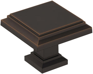 Amerock Cabinet Knob Oil Rubbed Bronze 1-1/4 inch (32 mm) Length Appoint 1 Pack Drawer Knob Cabinet Hardware