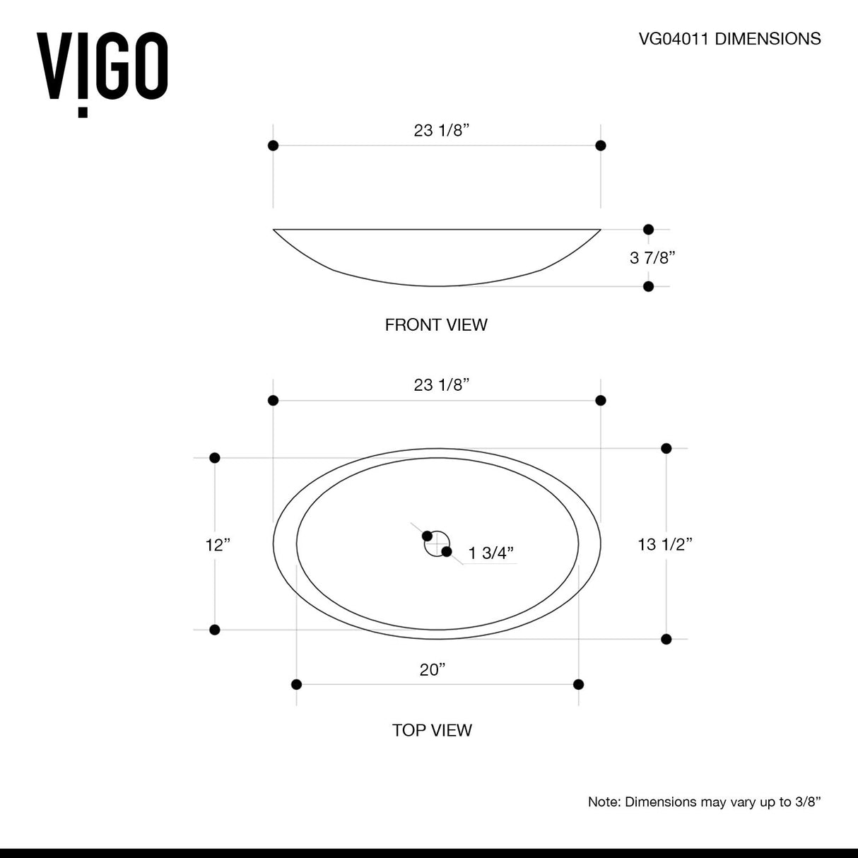 VIGO VGT2046 13.5" L -23.13" W -3.88" H Matte Stone Wisteria Composite Oval Vessel Bathroom Sink in White with Cass Faucet and Pop-Up Drain in Chrome