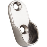 Hardware Resources M7175-SN Satin Nickel Screw-In Mounting Bracket for Oval Closet Rods