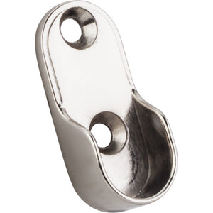 Hardware Resources M7175-SN Satin Nickel Screw-In Mounting Bracket for Oval Closet Rods