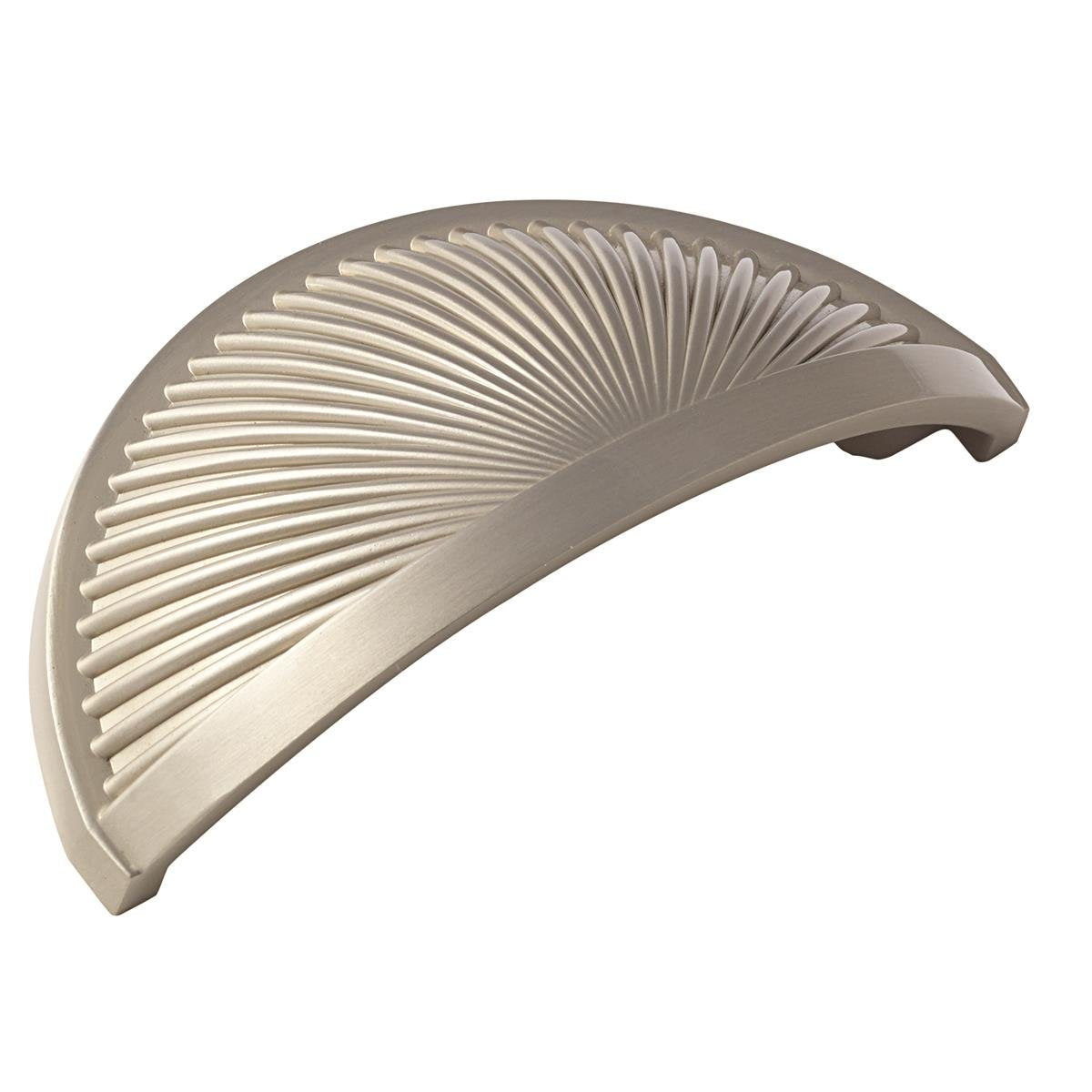 Amerock Cabinet Cup Pull Satin Nickel 3 inch (76 mm) Center to Center Sea Grass 1 Pack Drawer Pull Drawer Handle Cabinet Hardware