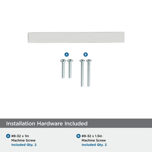 Amerock Cabinet Pull Polished Nickel 3 inch (76 mm) Center to Center Monument 1 Pack Drawer Pull Drawer Handle Cabinet Hardware