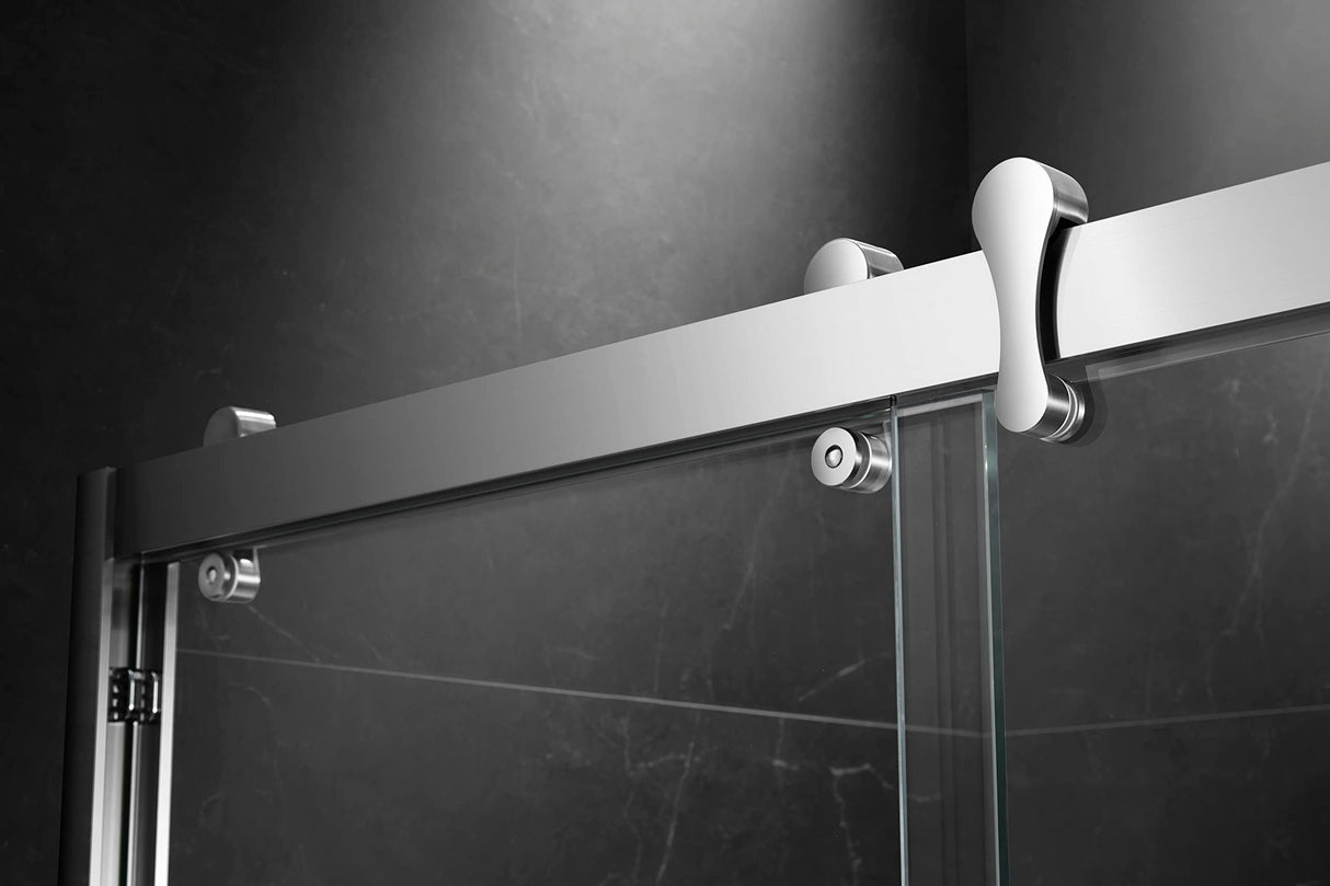 Essence 54'' * 76'' Framed Shower Door (Brushed Nickel)
