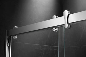 Essence 54'' * 76'' Framed Shower Door (Brushed Nickel)