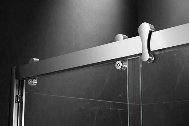 Essence 54'' * 76'' Framed Shower Door (Brushed Nickel)